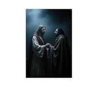 BAJHTGHG The Betrayal of Jesus Christ Canvas Poster Bedroom Decor Landscape Decor Gift 16x24inch(40x60cm)