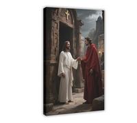 BAJHTGHG The Betrayal of Jesus Christ Canvas Poster Bedroom Decor Landscape Decor Gift 16x24inch(40x60cm)