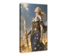 BAJHTGHG The Warrior Queen of Wisdom Canvas Poster Bedroom Decor Landscape Decor Gift 16x24inch(40x60cm)