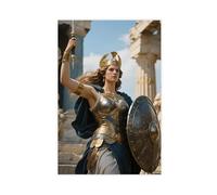 BAJHTGHG The Warrior Queen of Wisdom Canvas Poster Wall Art Print Picture Paintings 20x30inch(50x75cm)