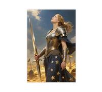 BAJHTGHG The Warrior Queen of Wisdom Canvas Poster Wall Art Print Picture Paintings 24x36inch(60x90cm)