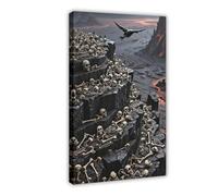 BAJHTGHG Welcome to The Land of Soul Corruption Canvas Poster Bedroom Decor Landscape Decor Gift 12x18inch(30x45cm)