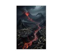 BAJHTGHG Welcome to The Land of Soul Corruption Canvas Poster Bedroom Decor Landscape Decor Gift 20x30inch(50x75cm)