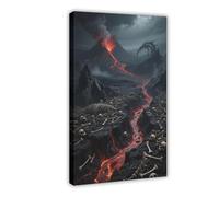 BAJHTGHG Welcome to The Land of Soul Corruption Canvas Poster Bedroom Decor Landscape Decor Gift 24x36inch(60x90cm)