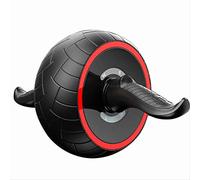 BAJIE Abdominal Wheel Muscle Stimulator Fitness No Noise Abdominal Wheel Ab Roller With Mat For Arm Waist Exercise Gym Fitness Equipment 37 * 20Cm Red