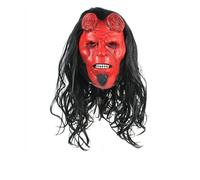 BAJIE Halloween mask Hellboy: Rise Of The Bloody Queen Mask Cosplay Hellboy Dark Summon Latex Mask Gloves Horror Halloween Party Props Airborne Ship