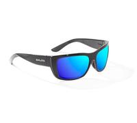 Bajio Annette Polarized Sunglasses - Small Fit Cat Eye Wrap - LAPIS Lens Tech - Wide Temples - Sun Ledge - Flex Hinges, Black Gloss