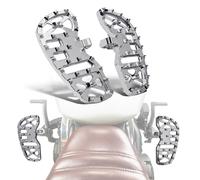 BAKAFOH Adjustable Driver Footboards Floorboards,Front Rider Foot Rest for Indian Scout Sixty Bobber 2015-2025 Models Foot Pegs Accessories(Chrome Anti-Slip Bolts Surface)
