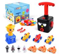 BAKAM Power Balloon Car Toy for Kids, Balloon Launcher Car Toys Set for Kids Science Toy, Inflatable STEM Balloon Pump Cars Racer Kit for Boys Girls (Black Bird)