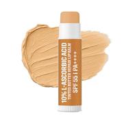 BAKE 10% L-Ascorbic Acid Tinted Butter Brightening Lip Balm Spf 55 Pa++++ With Kojic Acid 24 Hour Moisturization | For Dark, Pigmented, Dry & Chapped Lips | De-Tan Lip Balm | For Men & Women - 5G