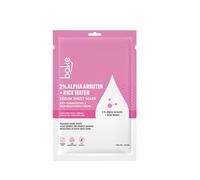 BAKE 2% Alpha Arbutin Sheet Mask For Glowing Skin With Rice Water For Instant Bright Skin | For Dark Spots, Pigmentation & Tan Removal | Instant Glow - 20G