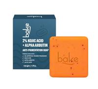 BAKE 2% Kojic Acid Scrub Treatment Soap (1 Pcs) With Alpha Arbutin, Lactic Acid & Niacinamide | For Pigmentation, Dark Spots, Tan Removal, Brightens Underarms | Soap For Women & Men | 100G X 1