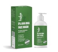 BAKE 5% Aha Bha Face Wash With 2% Salicylic Acid, Glycolic Acid & Mandelic Acid For Open Pores, Acne & Dark Spots | For Oily Acne Prone Skin | Daily Exfoliation & Oil Control - 100Ml