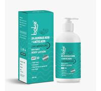 BAKE 5% Glycolic & Lactic Acid Body Lotion Spf 30 Pa+++ For Dark Spots Body Acne | Dead Skin Removal & Uneven Skin Tone | 5% Aha Maxiimum Exfoliation | 200Ml