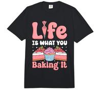 Bake Baking Cake Life is What You Bake It Comfort Colors Adult Heavyweight T-Shirt