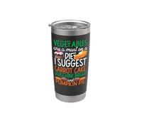 Bake Baking Cake Pie Vegetables Vegetarian Vegan Diet Stainless Steel Insulated Tumbler