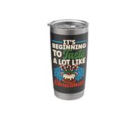 Bake Baking Christmas Gingerbread Man It's Beginning to Stainless Steel Insulated Tumbler