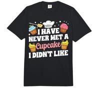 Bake Baking Cupcake I Have Never Met A Cupcake I Didn’T Like Comfort Colors Adult Heavyweight T-Shirt