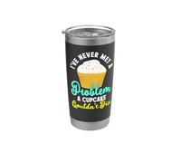 Bake Baking Cupcake I've Never Met A Problem A Cupcake Stainless Steel Insulated Tumbler