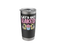 Bake Baking Cupcake Let's Get Baked Stainless Steel Insulated Tumbler