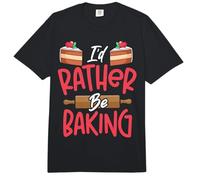 Bake Baking I'd Rather Be Baking Comfort Colors Adult Heavyweight T-Shirt