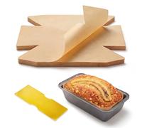 Bake Choice 100 Pcs Loaf Tin Liners for Baking Bread 9x5 Inch, Bread Pan Liners with Cardboard Formers, Non-Stick Pre Cut Unbleached Parchment Paper for Loaf Pan