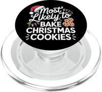 Bake Christmas Cookies Most Likely To Festive Baking PopSockets PopGrip for MagSafe