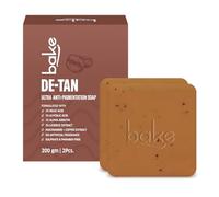 BAKE De-Tan Scrub Treatment Coffee Soap (200Gms Pack of 2) | Ultra Pigmentation Soap for Tan Removal | With 2% Kojic Acid, 1% Glycolic Acid, 1% Alpha Arbutin | For Women & Men