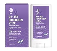 BAKE De-Tan Water Resistant Sunscreen Stick SPF 70 PA++++ with 2% Kojic Acid & Alpha Arbutin, Lightweight, No White Cast, For All Skin Types, For Pigmentation & Dark Spots - 20g