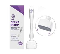 BAKE Derma Stamp For Hair & Beard Growth | Stainless Steel Adjustable Needles 0.25Mm To 3Mm | 140 Microneedling Stamp For Acne Scars, Hair Repair & Skin Repair | For Men & Women