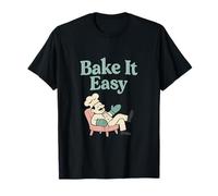 Bake It Easy Retro Lounge Baker Graphic T-Shirt