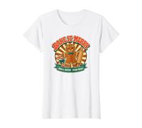 Bake It Merry Gingerbread Christmas Baking Graphic Tee Value Graphic T-Shirt, Women, White, S