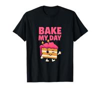 Bake My Day 3D Cake Slice Baking Graphic T-Shirt