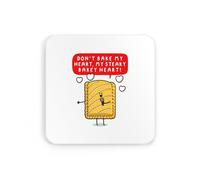 Bake my heart, valentines romance romantic love relationship couple cute coaster drinks mat drinks coaster tea coffee cute fun funny pretty aesthetic