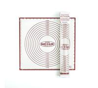 Bake-O-Glide Compact Printed Roll Out Mat, Woven Glass Fabric Coated in Silicone, Brown, 45.8 x 6.4 x 6.4 cm