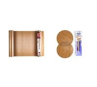 Bake-O-Glide STD0330 Non Stick Reusable Cooking/Baking Liner,Brown,1m x 330mm & Multigrade Sponge Tin Liners, 2 Pack of Pre-Cut Circles, 12" / 300mm