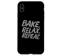 Bake Relax Repeat Hi I'm The Baker It's Me Funny Baker Quote Case for iPhone XS Max