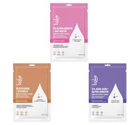 BAKE Sheet Mask For Glowing Skin (3 Sheets) With Alpha Arbutin, Kojic Acid & Glutathione | Brightens Skin, Treats Pigmentation, Dark Spots, Tanning - 60G