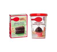 Bake Smart Gluten-Free Devil's Food Chocolate Cake Mix 425g & Chocolate Fudge Icing 400g Bundle - Rich & Moist Chocolate Cake Baking Mix