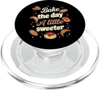 Bake the day a little sweeter - Delicious baking quote PopSockets PopGrip for MagSafe