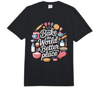 Bake the World a Better Place Baking Lover Baker Pastry Chef Comfort Colors Adult Heavyweight T-Shirt