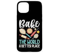 Bake The World A Better Place Pie Rolling Pin Case for iPhone 15 Plus