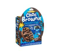 Bake Your Own Brownie Easter Egg Kit 110g - A Fun, Delicious Easter Activity for Kids & Families - with half egg, chocolate buttons, brownie mix & cookies and cream flavour cookies