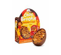 Bake Your Own Cookie Dough Easter Egg Kit for Kids - Milk Chocolate Half Egg with Brownie Mix, Cookie Dough Mix & Caramelised Biscuit Spread | Easter Baking Activity Gift Set
