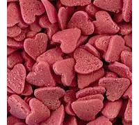 BakeArt Heart Sprinkles Edible Sugar Sprinkles Decorations Perfect For Baking Soap & Candle Making Hot Pink Cerise Heart Sprinkles (5kg)