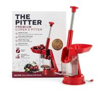 BakeBarn Cherry Pitter, Olive Stoner, Stainless Steel Plunger, Suction Base