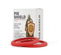 BakeBarn Pie Shield, 2 Pack Pie Crust Protector, 100% European Grade LFGB Silicone, Adjustable for 7 to 11 inch Pies, High Heat Safe, Dishwasher Safe