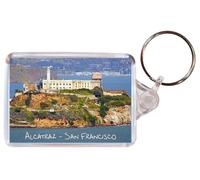 Baked Bean Store Alcatraz - San Francisco - California - Double Sided Large Keyring Gift/Present/Souvenir