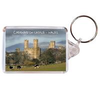 Baked Bean Store Caernarfon Castle - Wales - Double Sided Large Keyring Gift/Present Name Tag Souvenir