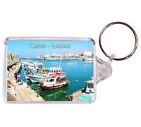 Baked Bean Store Crete - Greece - Double Sided Large Keyring Gift/Present/Souvenir